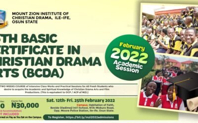 54 Basic Certificate Course in Christian Drama Arts (BCCDA)