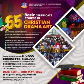 basic certificate course in christian drama arts